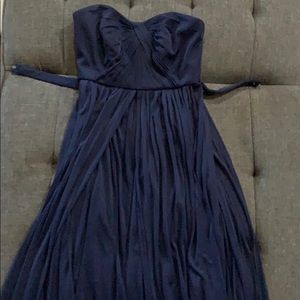 David’s Bridal versa bridesmaid dress in marine